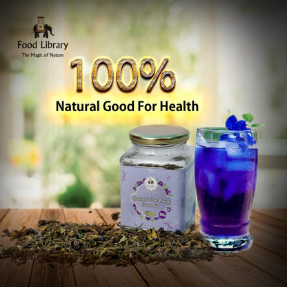 Food Library The Magic of Nature Butterfly Blue Pea Flower Green Tea, 50g