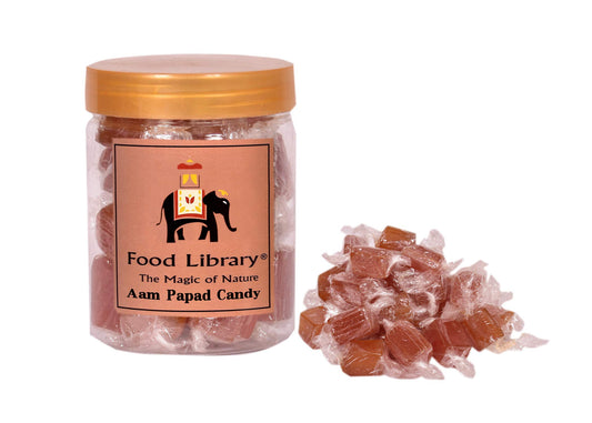 Food Library The Magic Of Nature Mango Tango Aam Papad Delights |Tropical |Exotic |Luscious | Tangy | Candy Treats . (Aam Papad 250g)