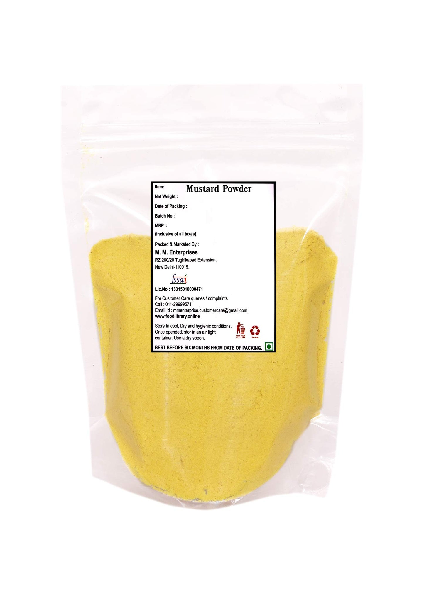 Food Library The Magic Of Nature Authentic Exotic Aromatic Flavourful Indian Spices. (200 gm, Classic English Mustard Powder)
