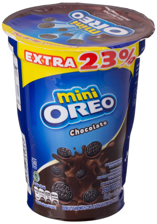 Oreo Mini Chocolate Flavoured Cream Biscuit Cup, 2 x 67 g