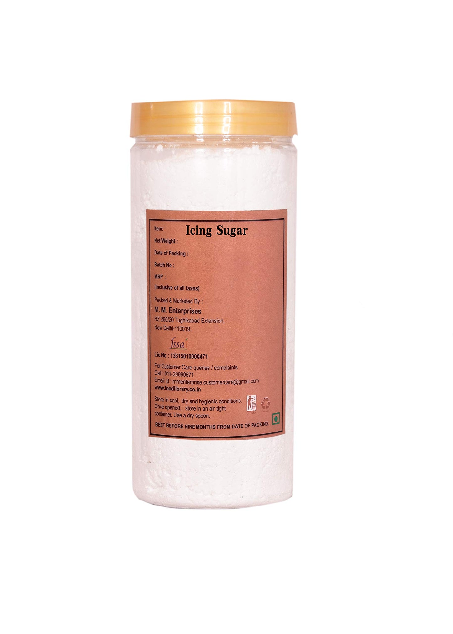 Food Library The Magic of Nature Icing Sugar, 500g