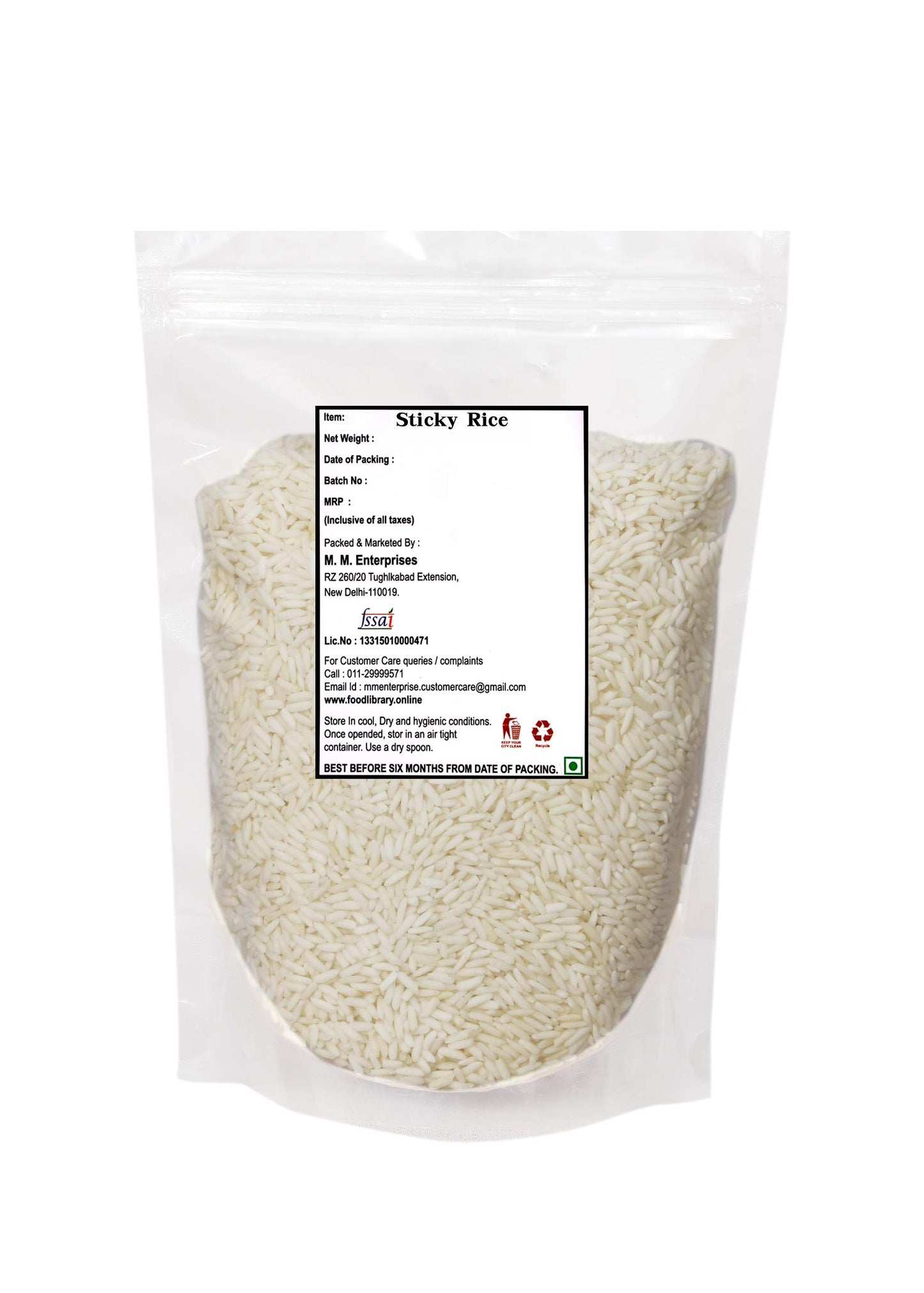 FOOD LIBRARY THE MAGIC OF NATURE Food Library Thai Sticky (Glutinous) Rice, 400Gm