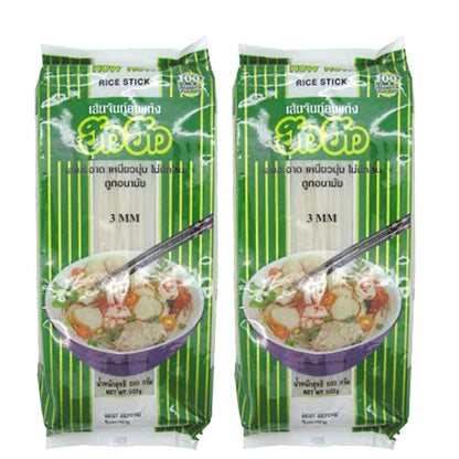 How How 3MM Rice Stick Noodles, 17.64 oz ℮ 500g, 2 Pack