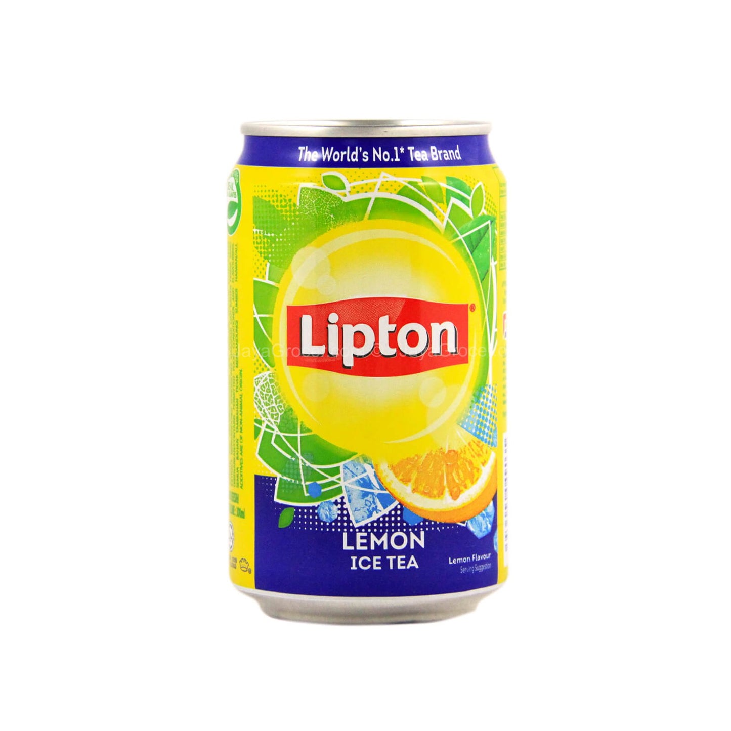 Lipton Lemon Ice Tea (Imported), 300ml - Pack of 4 Cans + Food Library Roasted Salted Peanuts, 200g
