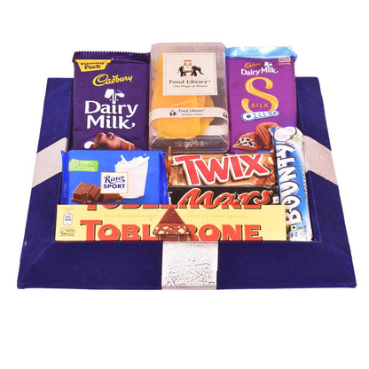 FOOD LIBRARY THE MAGIC OF NATURE Birthday/Anniversary/Christmas/Valentines/Diwali Chocolate Gift Hamper(Chocolate Obsession),500 Grams