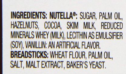 Nutella Ferrero & Go Hazelnut Spread & Malted Bread sticks, 48g (Pack of 2)