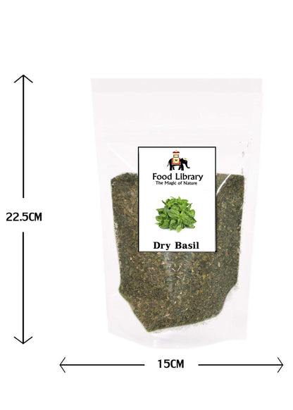 Food Library The Magic of Nature Dried Basil Leaves, 200g