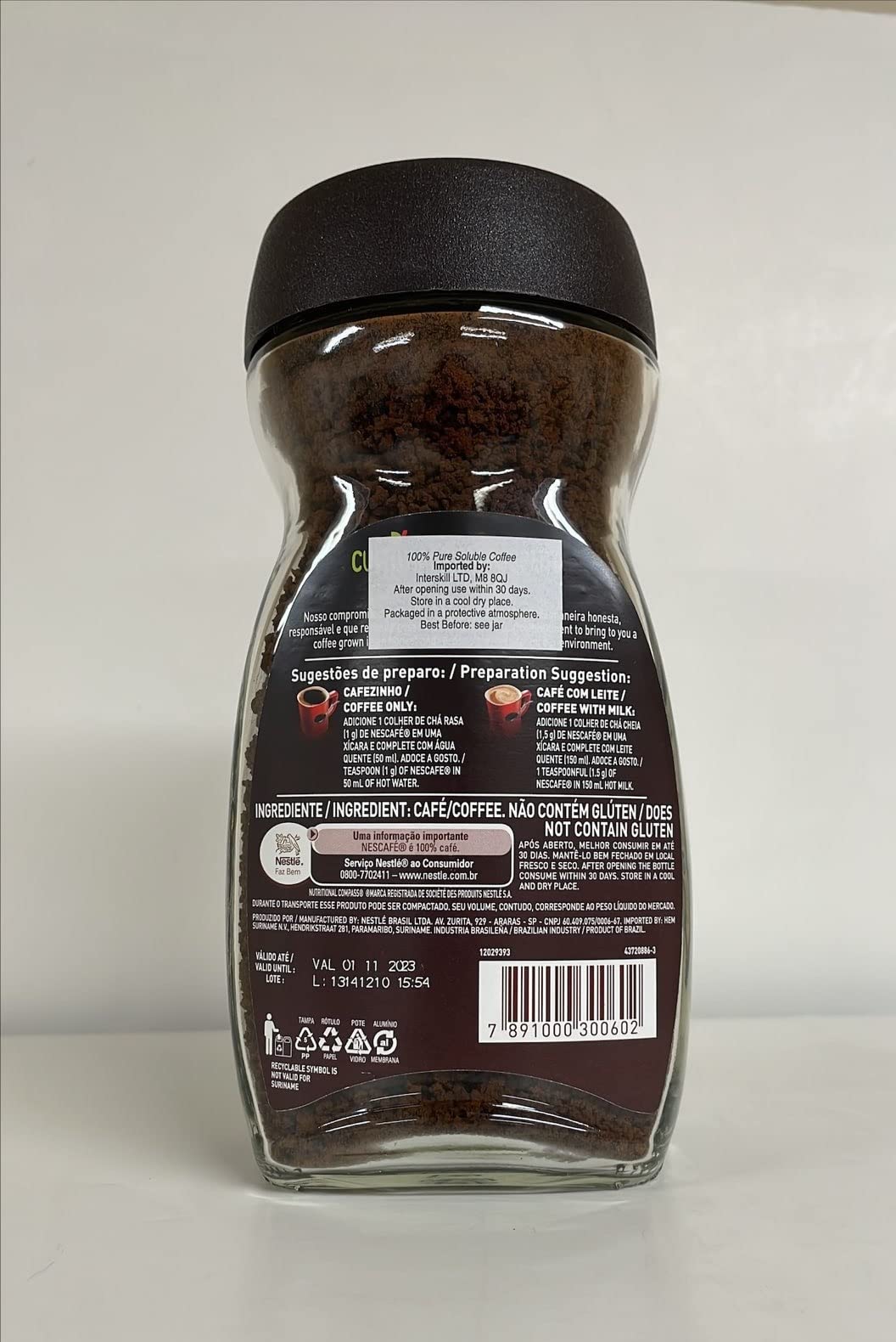 Nescafe Original Extra Forte Coffee Ground Jar 100% Cafe, 7.05 Oz ? 200 G