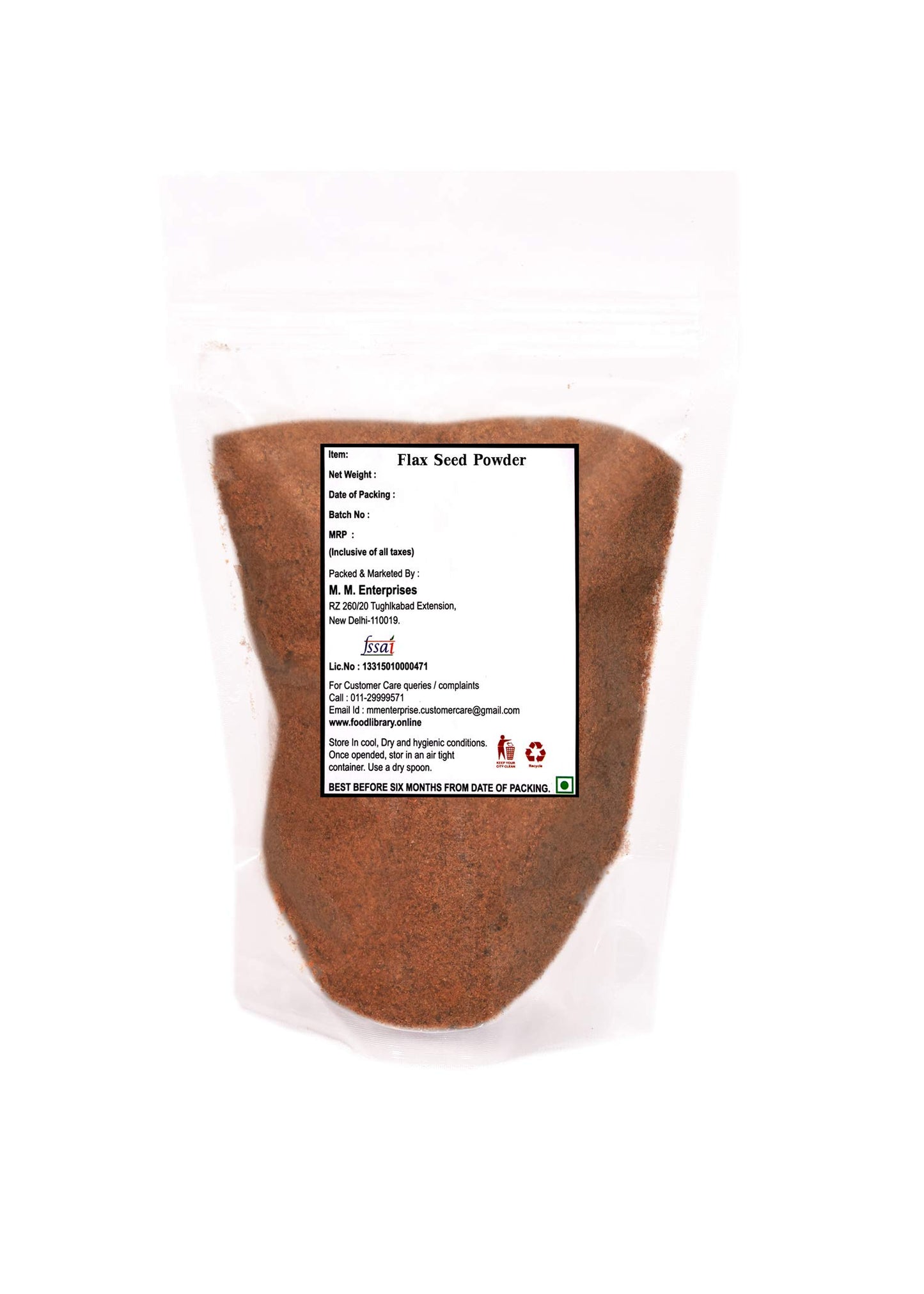 Food Library The Magic Of Nature Authentic Exotic Aromatic Flavourful Indian Spices. (200 gm, Flaxseed Powder)