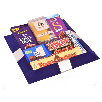 FOOD LIBRARY THE MAGIC OF NATURE Birthday/Anniversary/Christmas/Valentines/Diwali Chocolate Gift Hamper(Chocolate Obsession),500 Grams