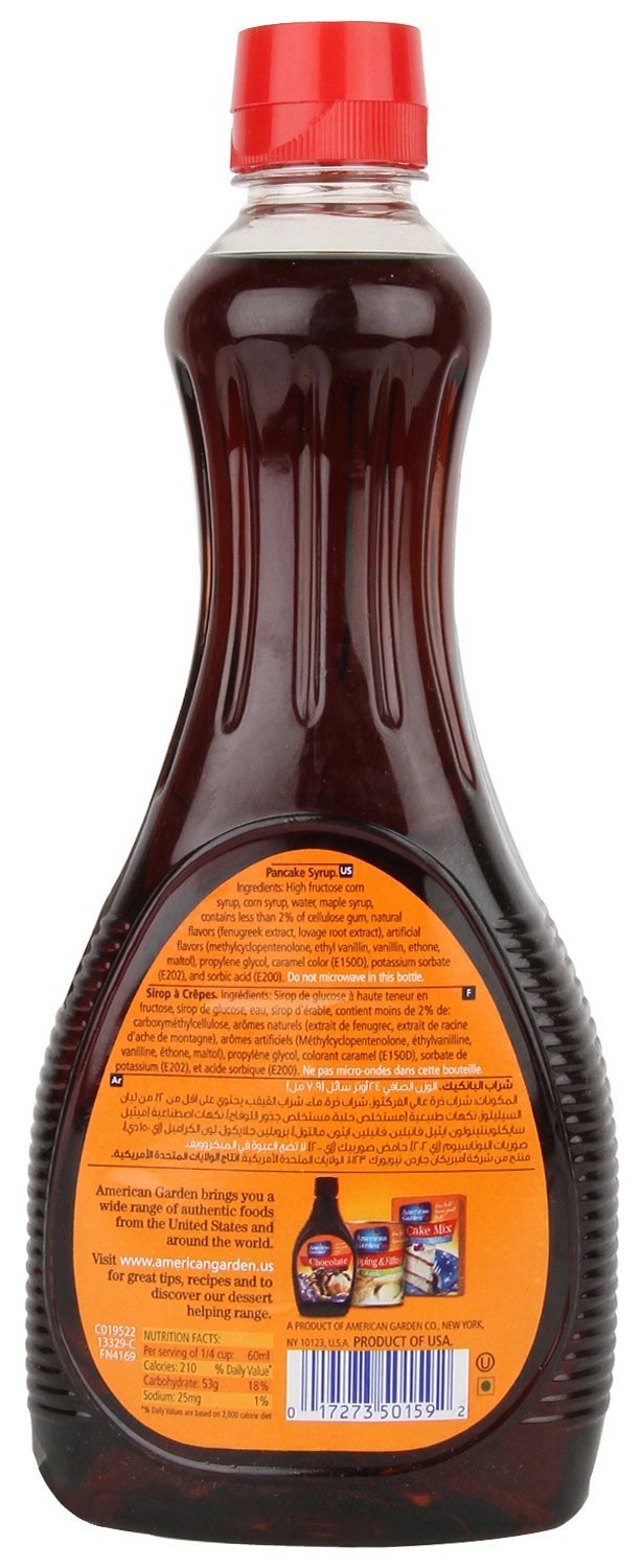 American Garden Pancake Syrup - Original, 710ml Bottle