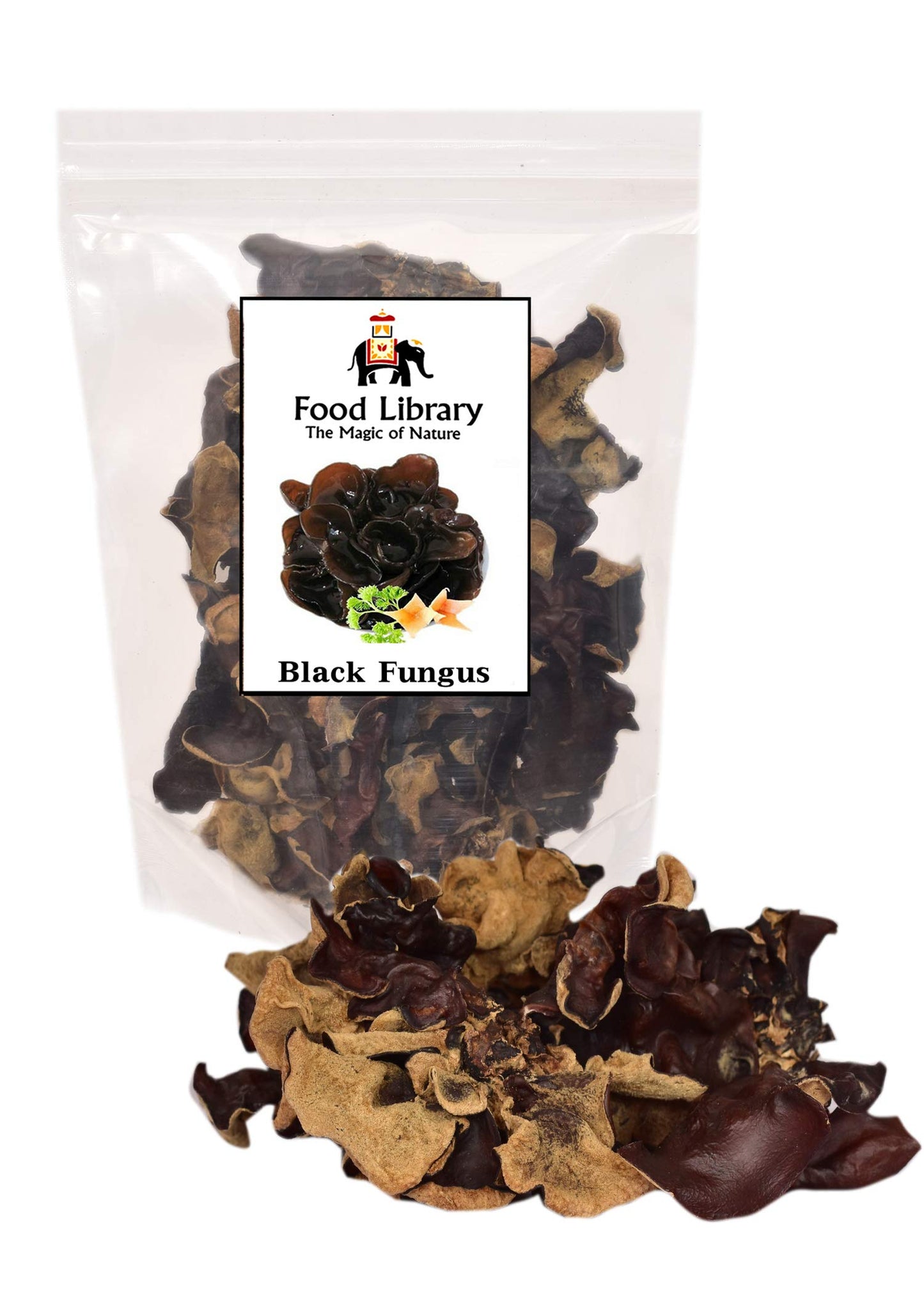 Food Library The Magic of Nature Black Chinese Fungus - Mushrooms, 200g