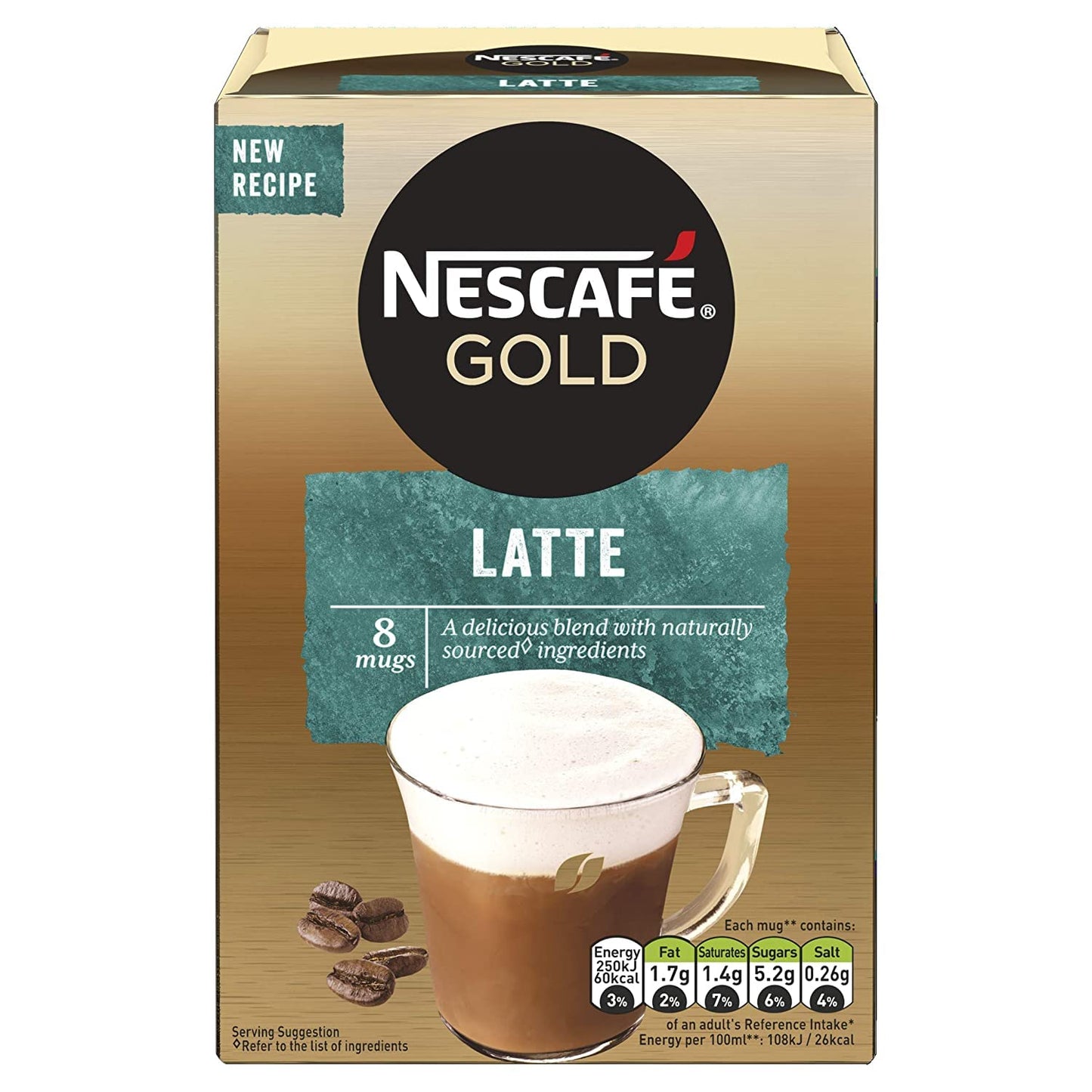 Nescafe Gold Latte, 156 g (45444)
