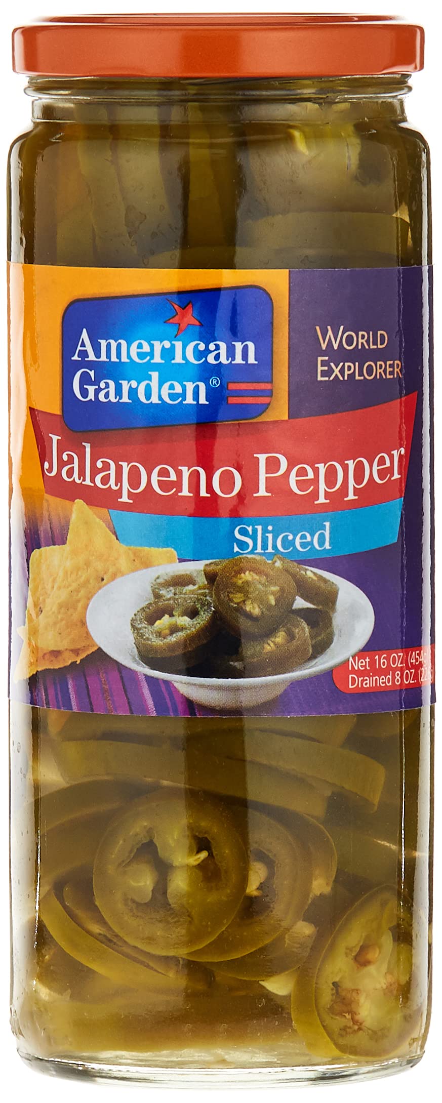 American Garden Jalapeno Peppers Whole, 453g