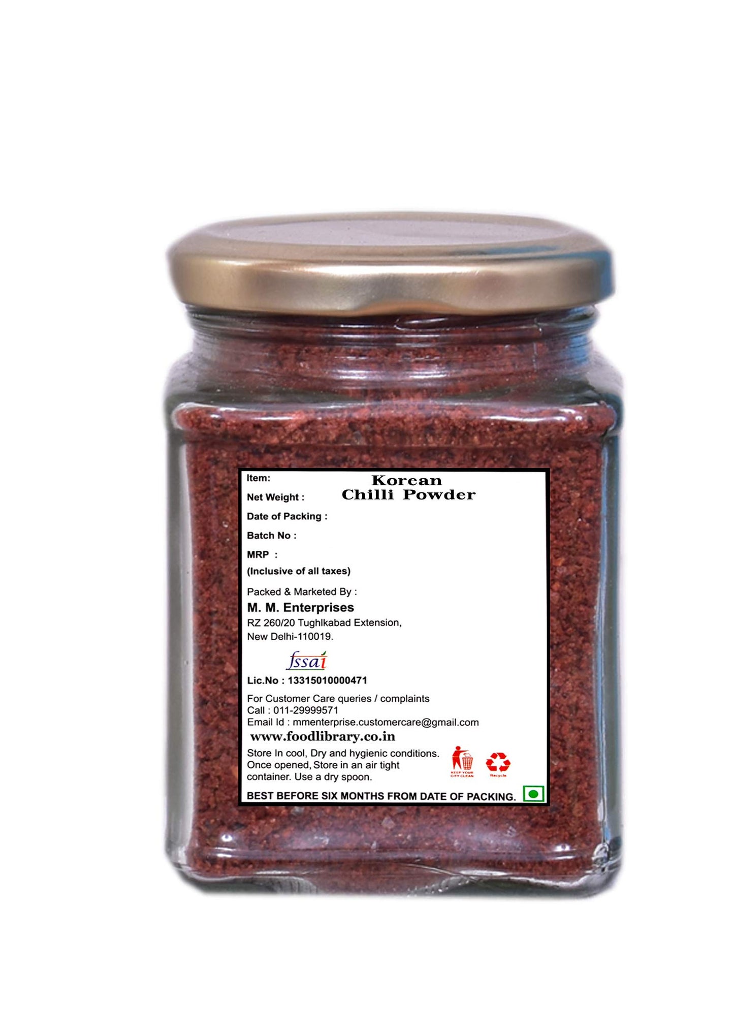 Food Library The Magic of Nature Gochugaru Korean Chilli Powder, 100 grams