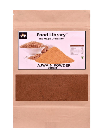 Food Library The Magic Of Nature Authentic Exotic Aromatic Flavourful Indian Spices. (200 gm, Ajwain Powder)
