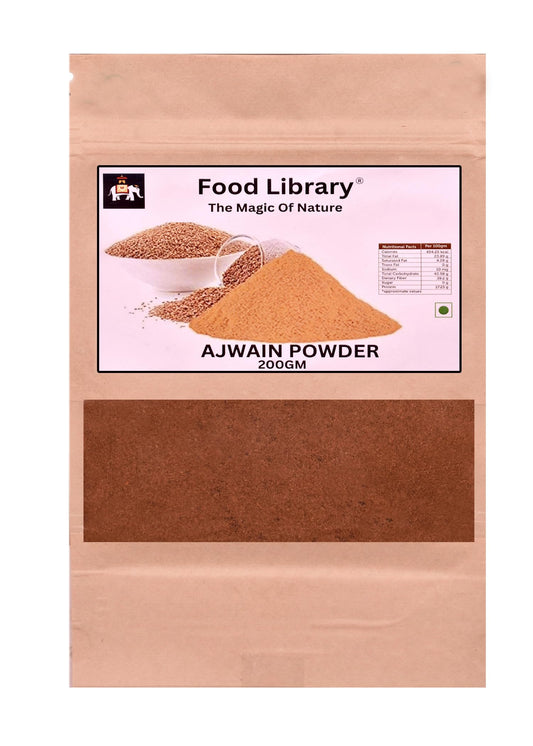 Food Library The Magic Of Nature Authentic Exotic Aromatic Flavourful Indian Spices. (200 gm, Ajwain Powder)