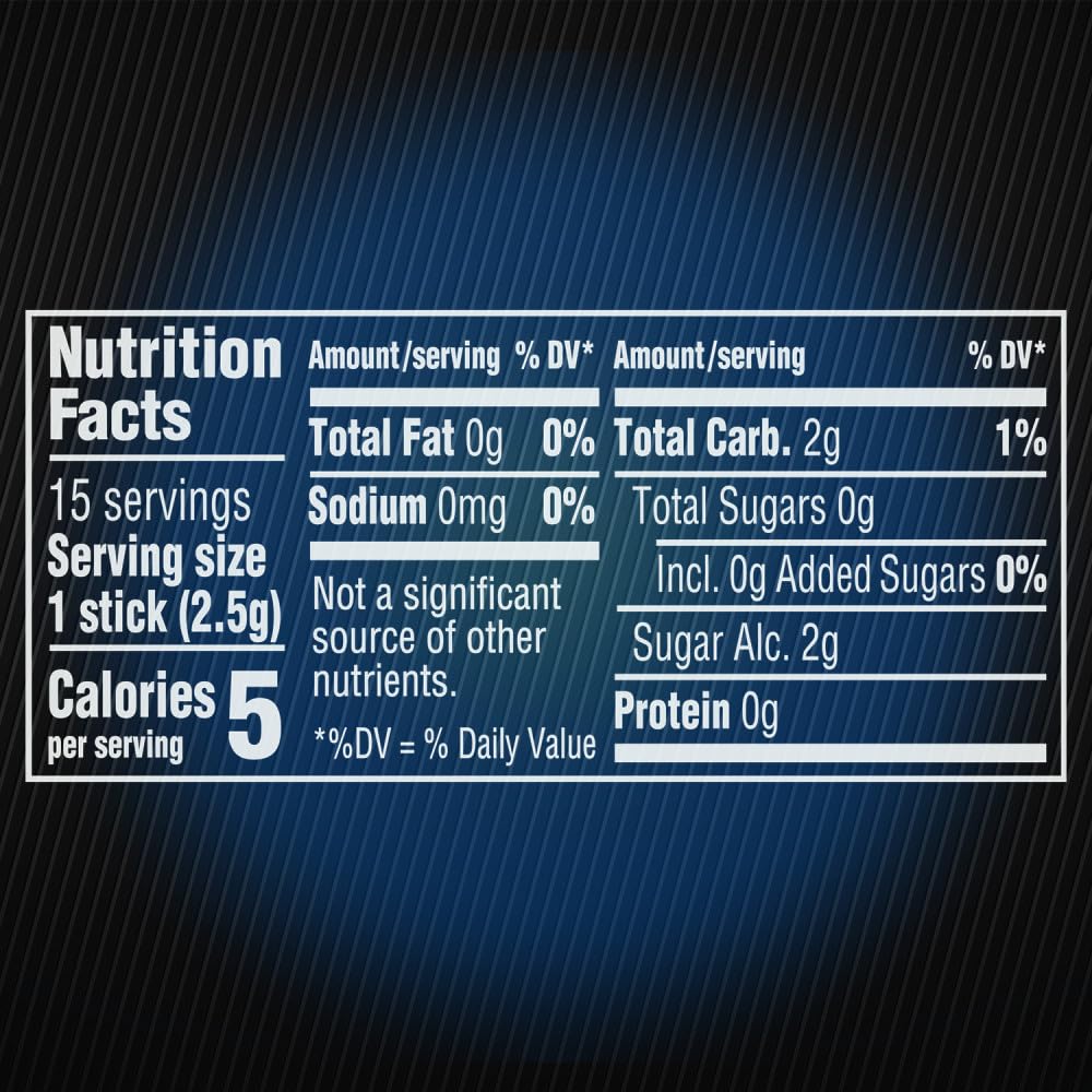 Wrigley's 5 Cobalt Peppermint, Sugar Free Gum, 15 Sticks, 40.5 G