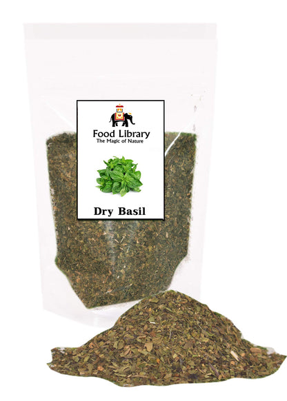 Food Library The Magic of Nature Dried Basil Leaves, 200g