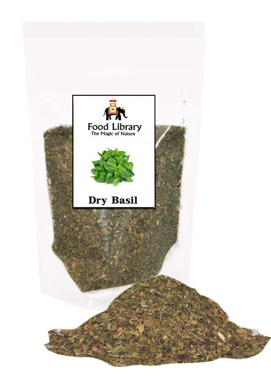 Food Library The Magic of Nature Dried Basil Leaves, 200g