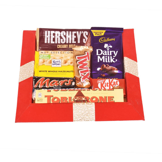 FOOD LIBRARY THE MAGIC OF NATURE Birthday/Anniversary/Christmas/Valentines/Diwali Chocolate Gift Hamper(Chocolate Obsession),500 Grams