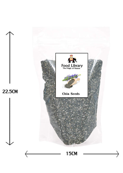 Food library the magic of nature Black Chia Seeds (200 g).
