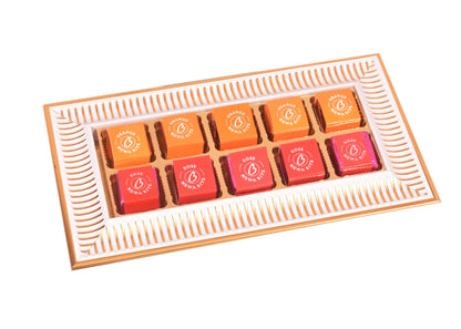 Food Library The Magic Of Nature Mewa Bite | Nutty Delight | Gourmet Treat | Rich & Nutty | Royal & Elegant Gift Tray (Orange & Rose Mewa Bites .)