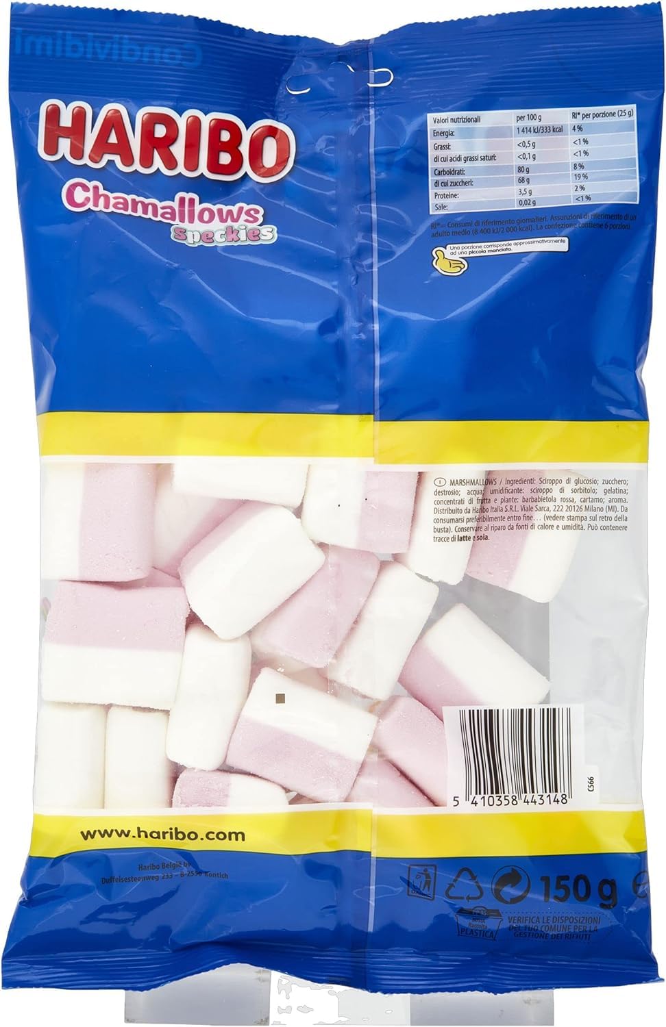 Haribo Chamallows Speckies Marshmallow, 6.17 oz ℮ 175 g