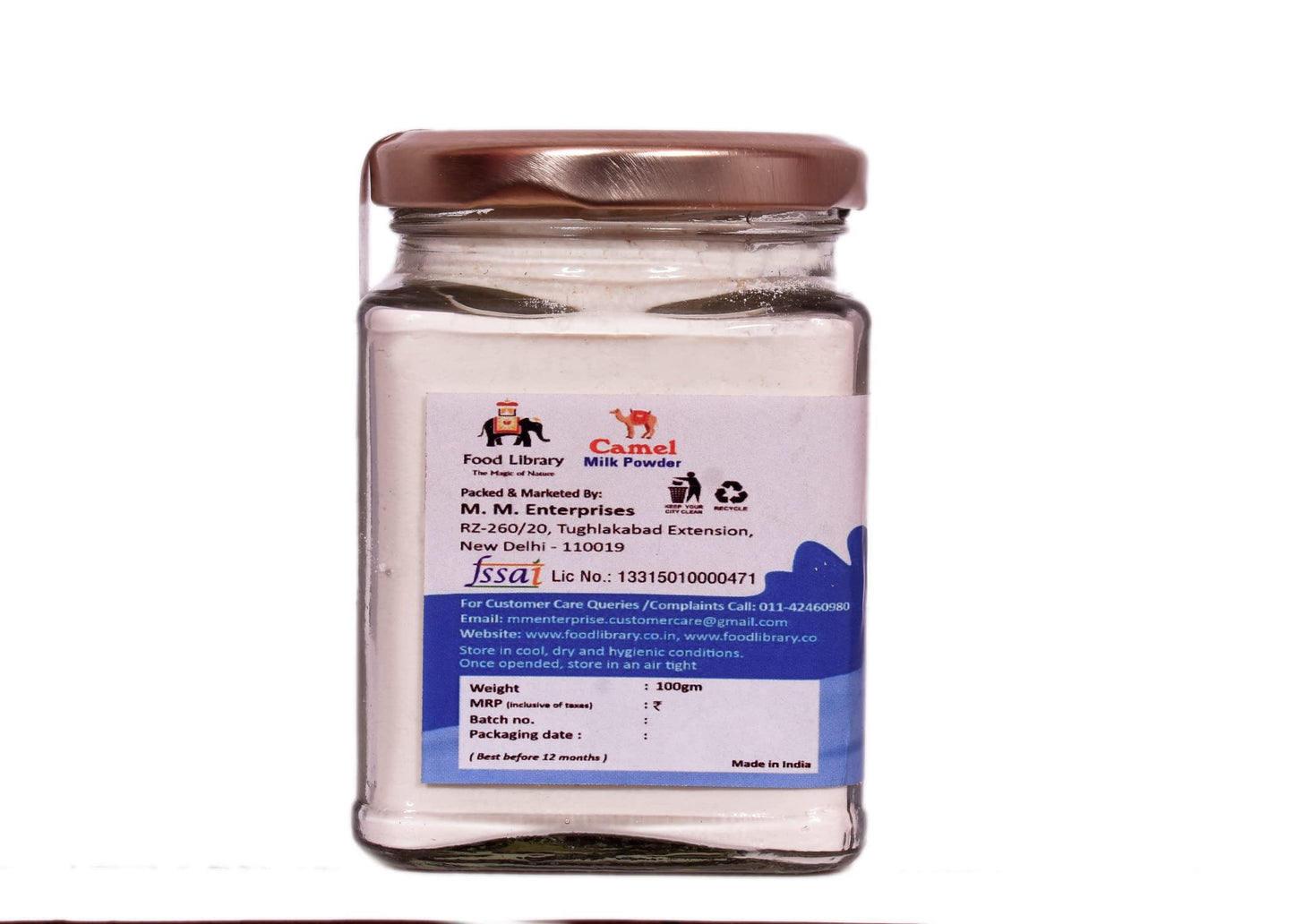 Food Library The Magic Of Nature Pure Camel Milk Powder 100gm