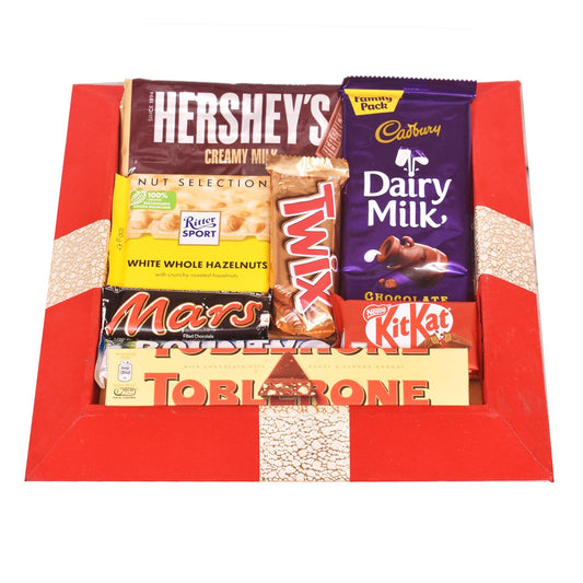 FOOD LIBRARY THE MAGIC OF NATURE Birthday/Anniversary/Christmas/Valentines/Diwali Chocolate Gift Hamper(Chocolate Obsession),500 Grams
