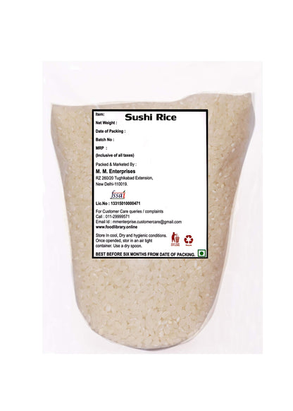 FOOD LIBRARY THE MAGIC OF NATURE Japanese Sushi Rice, 800 Gram