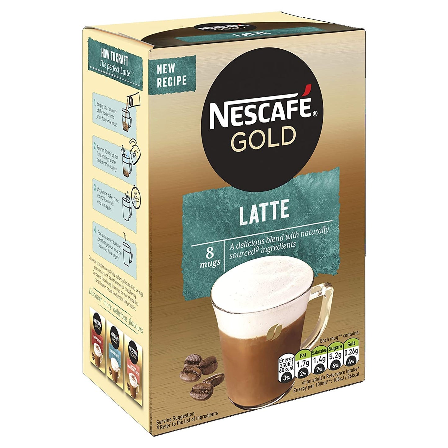 Nescafe Gold Latte, 156 g (45444)