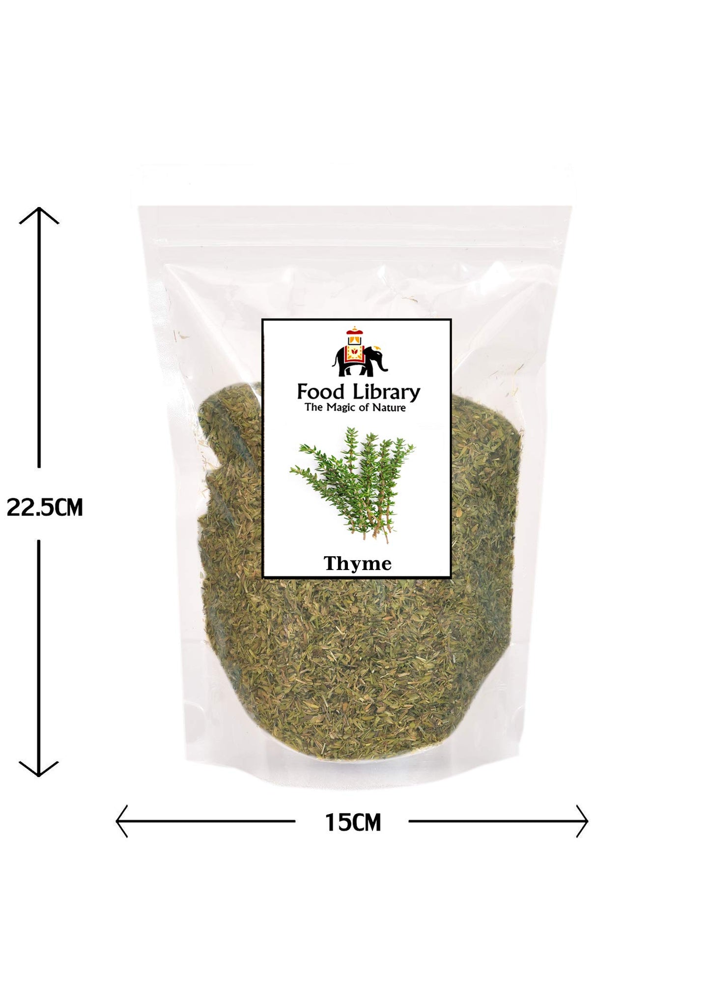 FOOD LIBRARY THE MAGIC OF NATURE Dried Thyme Leaves (200 Gram)
