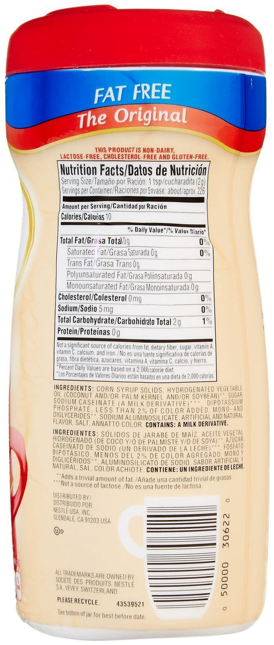 Nestlé Coffee-Mate Original Fat Free, 453G