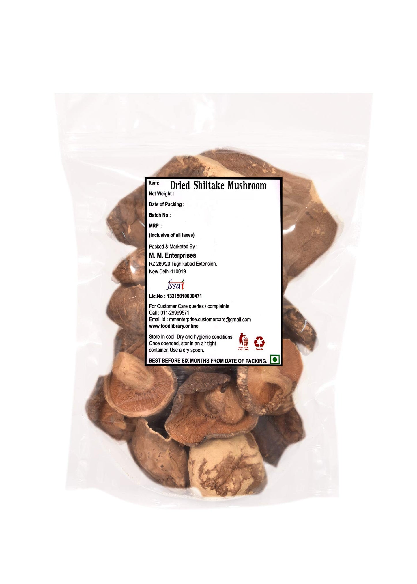 FOOD LIBRARY THE MAGIC OF NATURE Food Library Dried Shiitake Mushrooms(400 G)