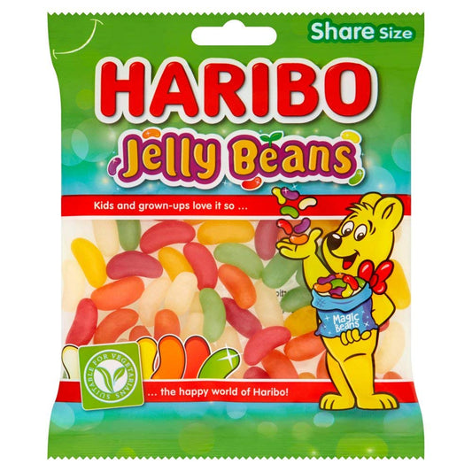 Haribo Jelly Beans Share Size Bag Pouch, 140 g