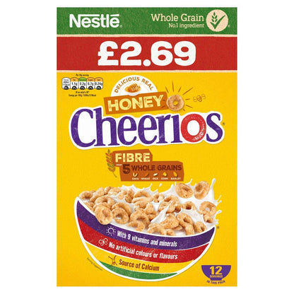 Nestle Whole Grain Honey Cheerios Cereal, 375 g