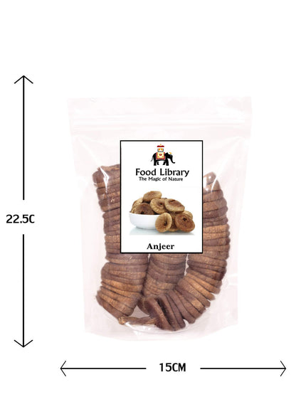 Food LibraryThe Magic Of Nature Premium Dried Afghani Figs (Anjeer) - Nature's Sweet Delight, Rich in Flavor and Nutrients...400gm