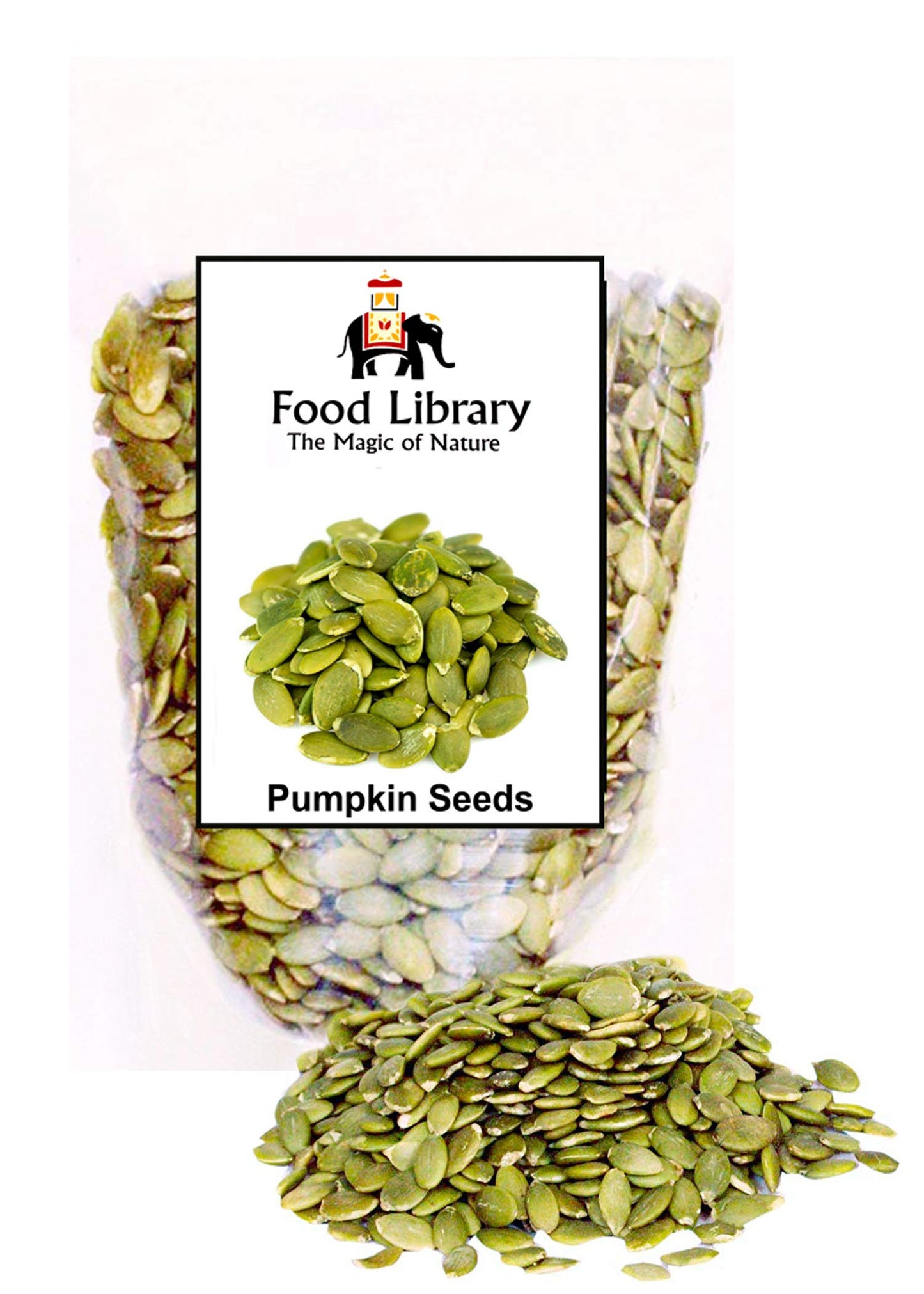 Food Library The Magic of Nature Raw Green Pumpkin Seeds, 200g