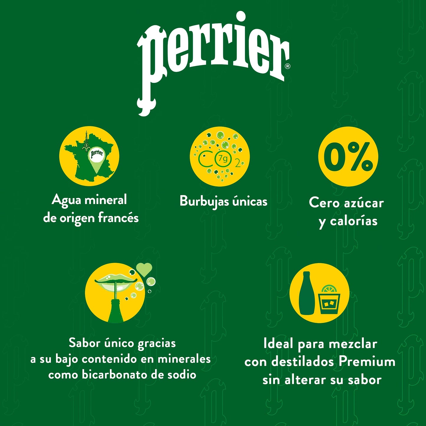 Perrier Carbonated Mineral Water • Water Captured at the Source in France, 11.16 fl oz ℮ 330 ml, 4 Pack