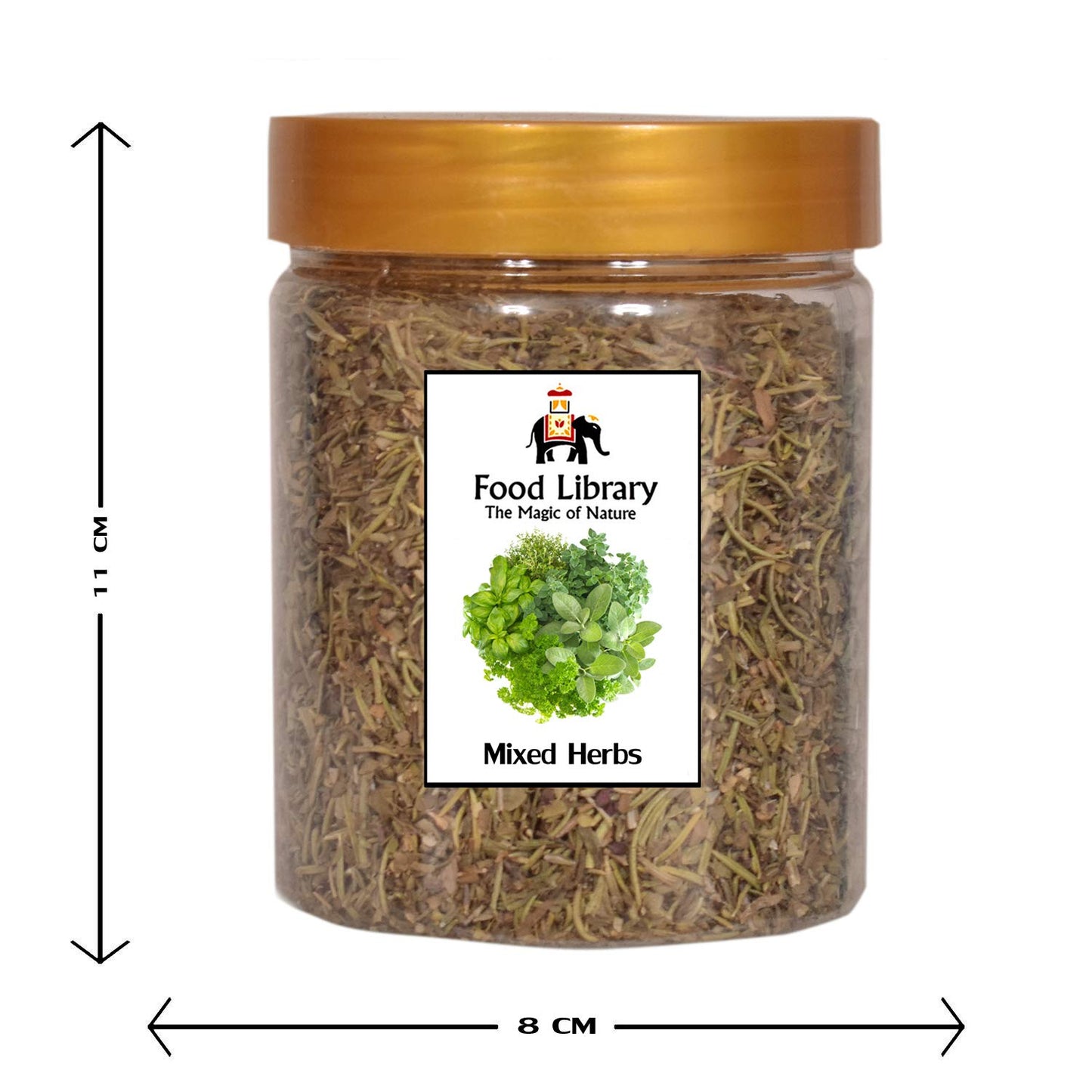 Food Library The Magic of Nature Dried Marjoram Seasoning (Herb), 200g