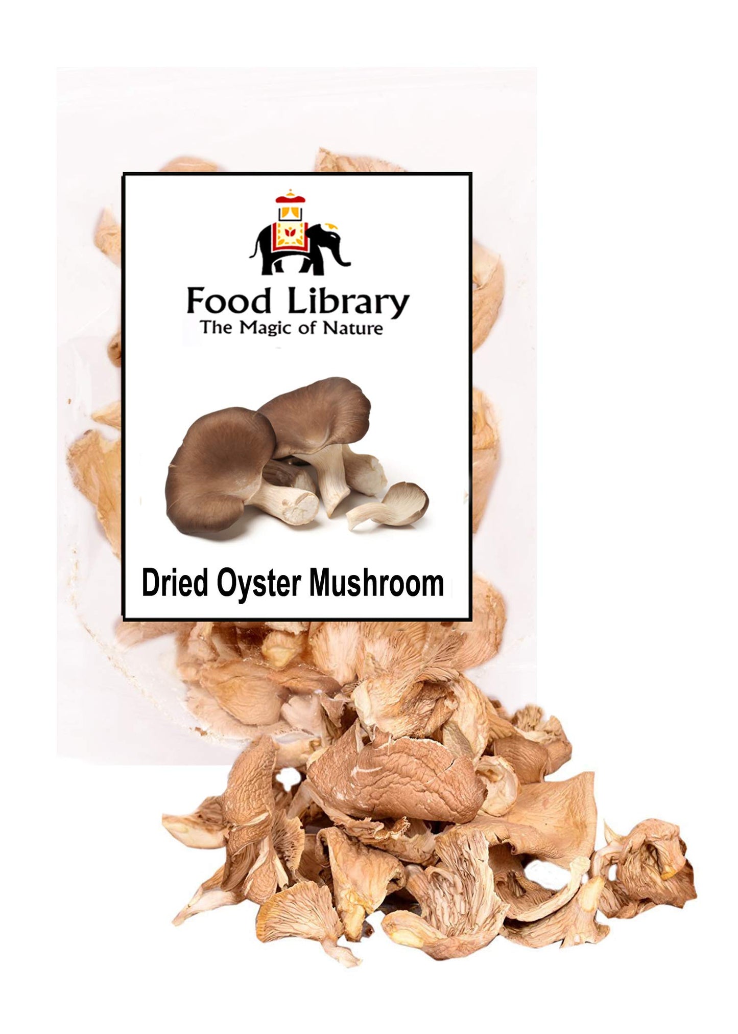 Food Library Dried Oyster Mushrooms, 200g