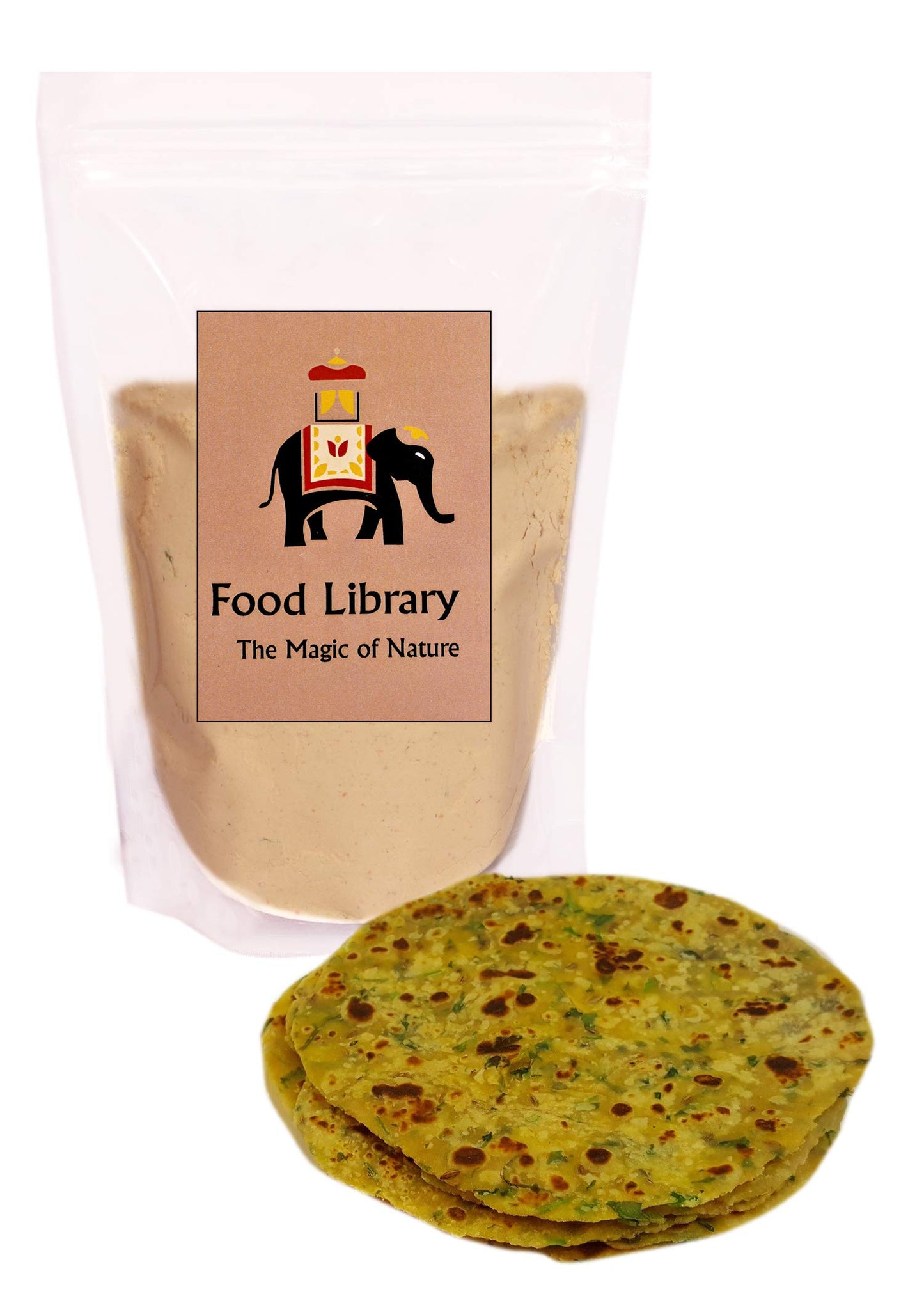 Food Library The Magic of Nature Rajasthani Missi Roti Atta(Flour), 400g
