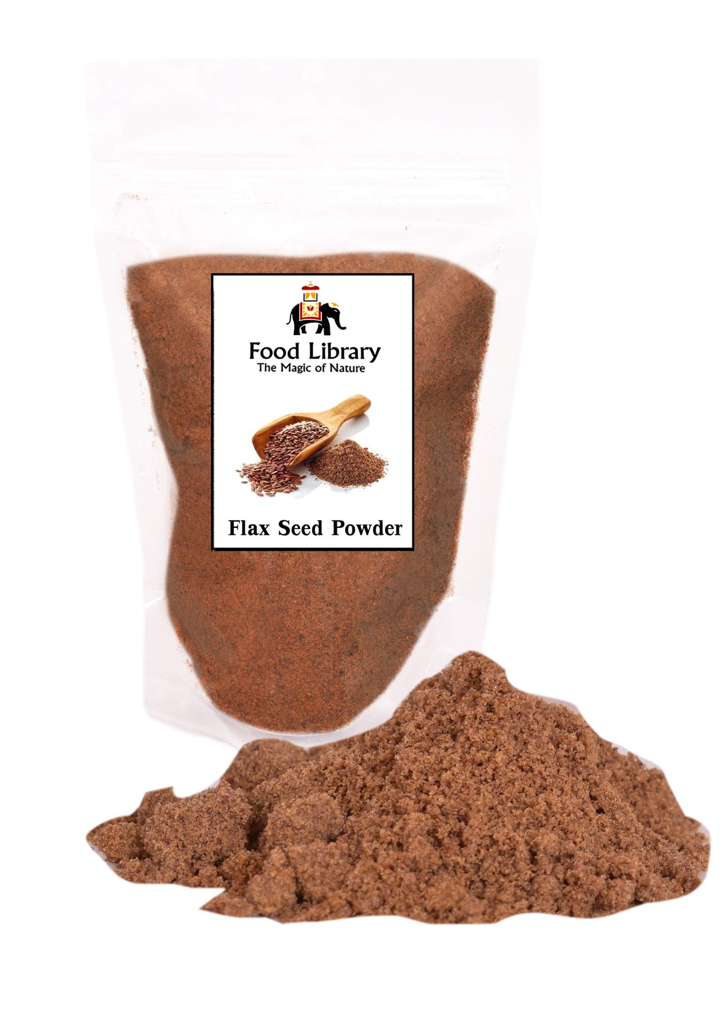 Food Library The Magic Of Nature Authentic Exotic Aromatic Flavourful Indian Spices. (200 gm, Flaxseed Powder)
