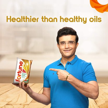 Fortune Rice Bran Health Oil, Cooking Oil for Healthier Heart, 1L Pouch