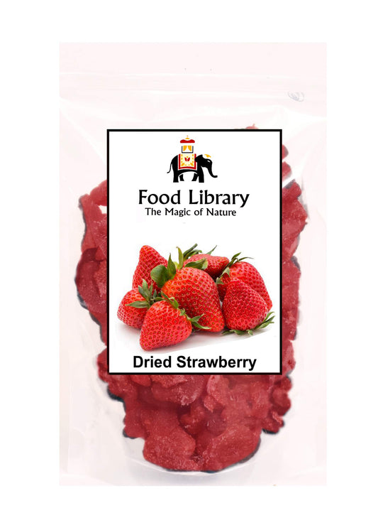 Food Library The Magic of Nature Dried Fruits, 200 grams (Strawberry)
