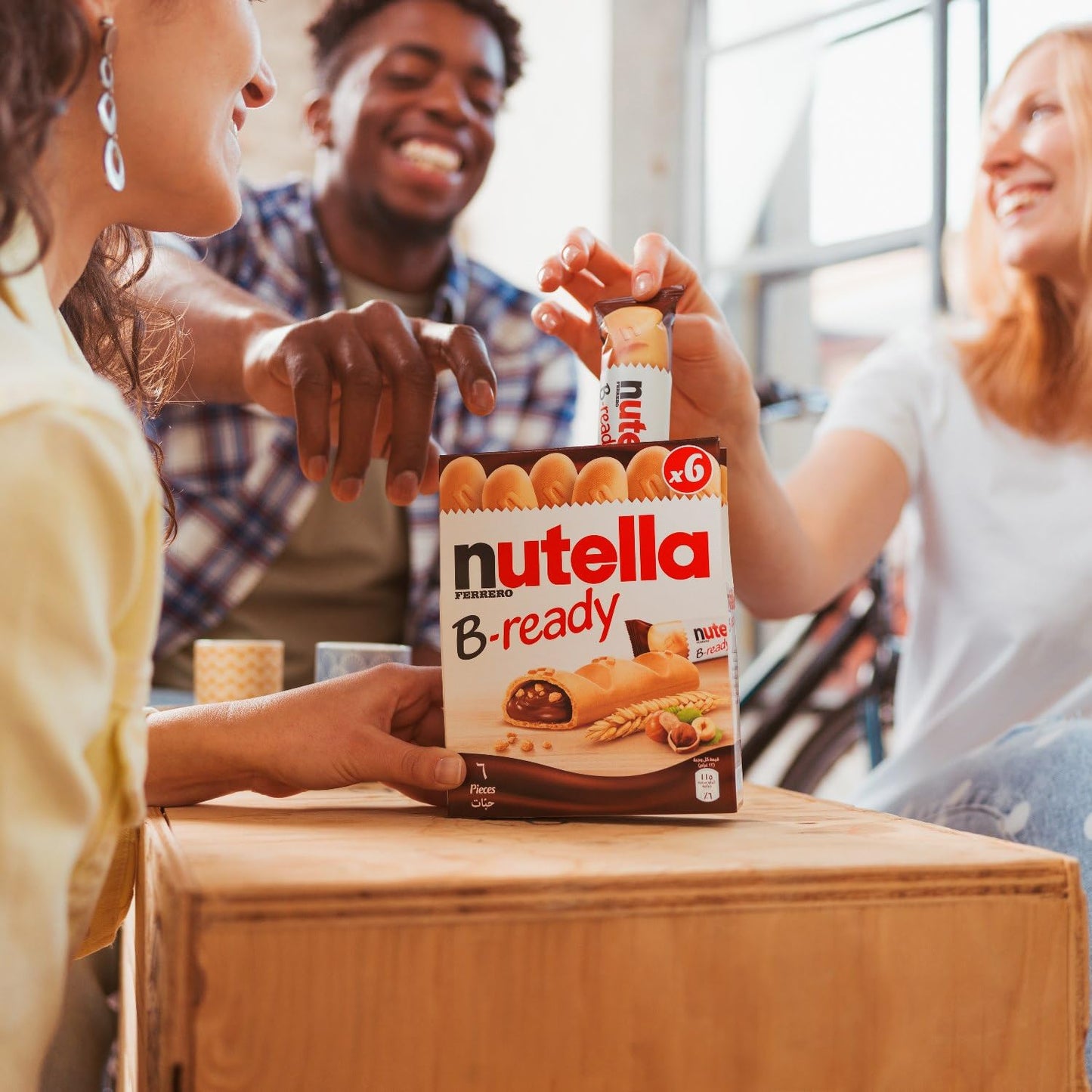 Nutella B-Ready Wafer, 6 X 22 g