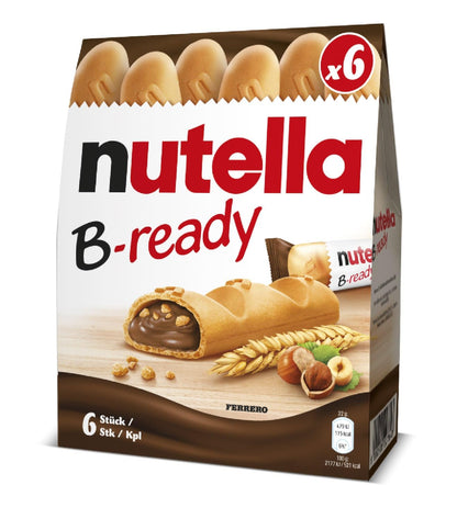 Nutella B-Ready Wafer, 6 X 22 g