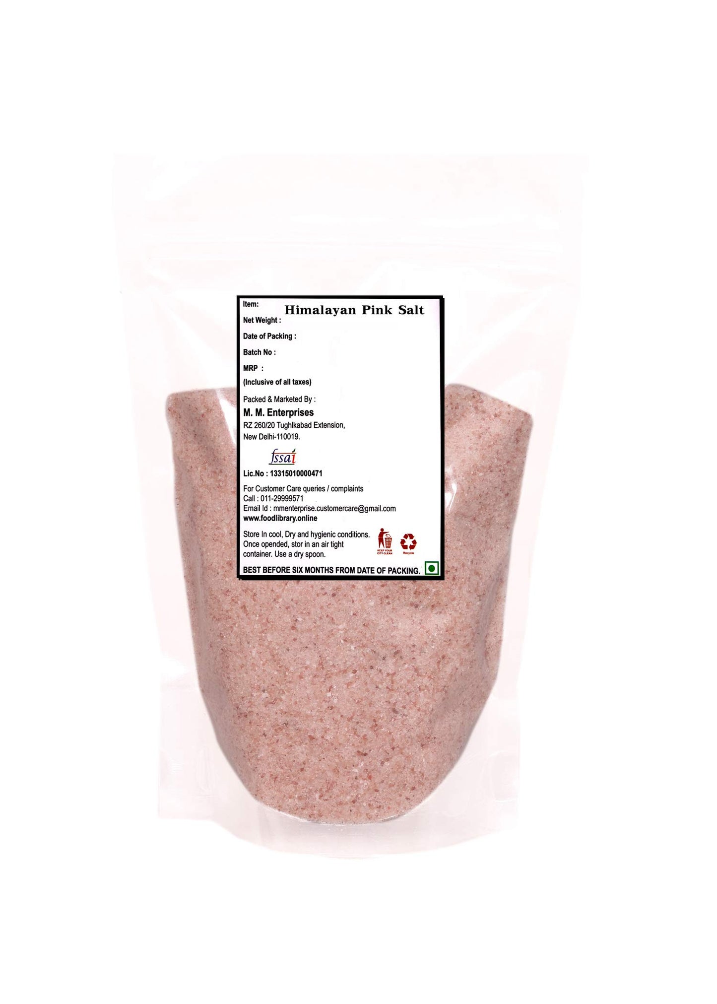 Food Library The Magic of Nature Natural Himalayan Pink Rock Salt Value Pack, 1.2 kg