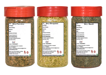 Food Library The Magic of Nature Combo of Oregano, Parsley & Basil Herbs Sprinkler, 120g